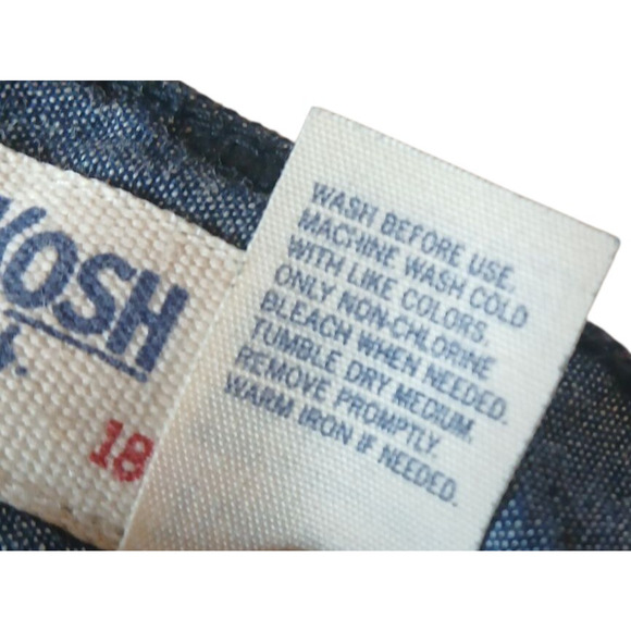 Oshkosh Boys Pants 4T Toddler E-Z Adjust Waist Cargo Dark Blue 100% Cotton NWT - Picture 12 of 13